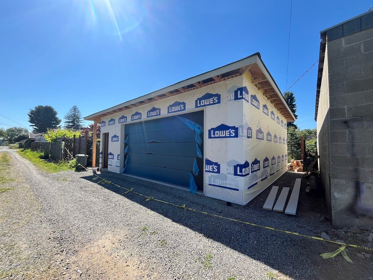 New Garage architectural drafting project by A.R.Bergman Drafting in Tacoma, WA